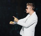 Justin Bieber performs during the 'Believe Tour' at the Amway Center Orlando, Florida - January 25, 2013