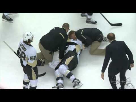 Brooks Orpik Scary Injury After Sucker Punch by Shawn Thornton (12/7/13)