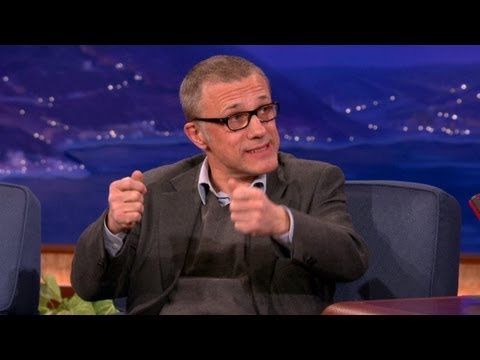 Christoph Waltz Got A Get-Well Present From Jamie Foxx - CONAN on TBS