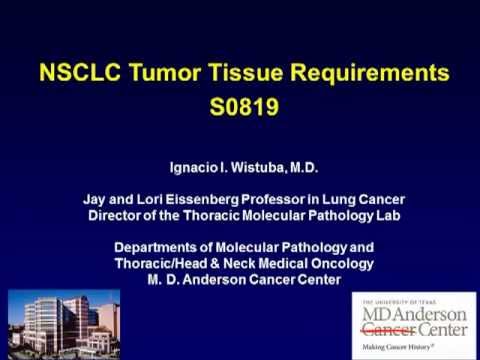 Lung Cancer Trial S0819: NSCLC Tumor Tissue Requirements S0819