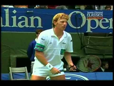 Tennis - Australian Open Finale 1991 - Boris Becker vs Ivan Lendl