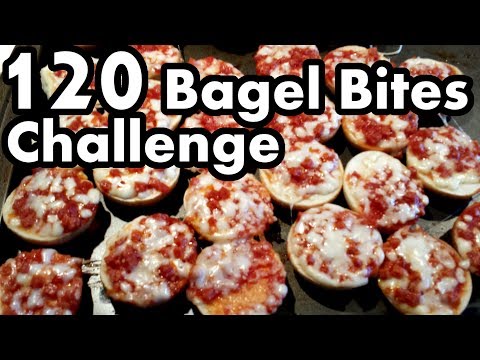 Matt Stonie vs 120 Bagel Bites Challenge