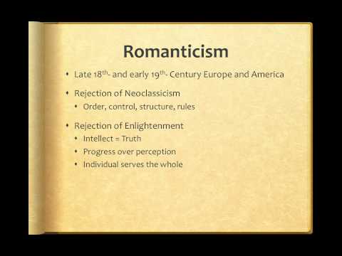 Lecture: Neoclassicism, Age of Enlightenment, Romanticism, Melodrama