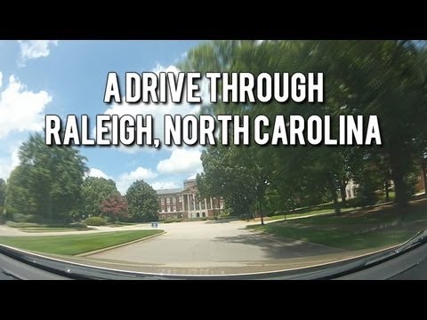 Scenic Drive Through Raleigh, North Carolina - Road Trip Time Lapse