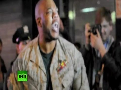 'OWS ain't a war zone' - One marine vs 30 cops in NYC