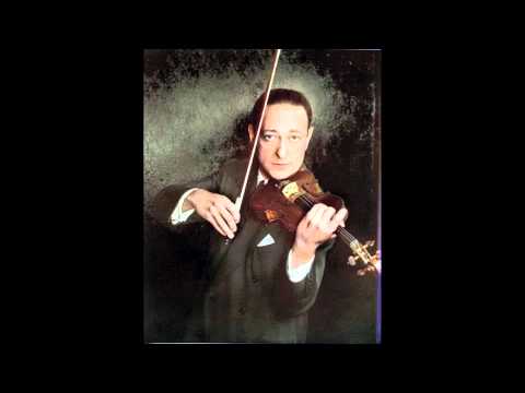 Jascha Heifetz plays Kreisler's Recitative and Scherzo for solo violin