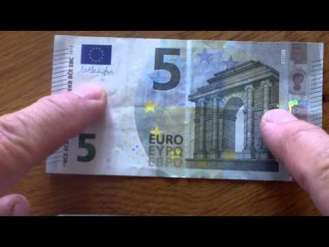 the new 5 Euro banknote ( bill note bankbiljet biljet )