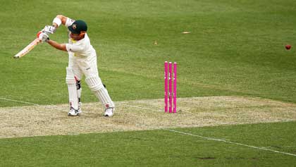 David Warner bowled