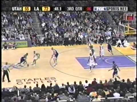 Jazz at Lakers - 12/7/03 (Devean George game-winner)