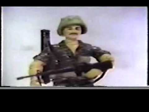 GI JOE 1985 Toy Commercial Footloose, Flint, Bazooka, Cobra Flight Pod, Silver Mirage