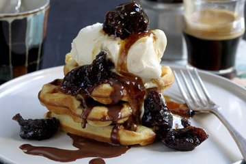 Strodes recipes:
Buttermilk waffles,prunes and chocolate.
4th August 2012
Photo: Steven Siewert
Stylist : Berni Smithies