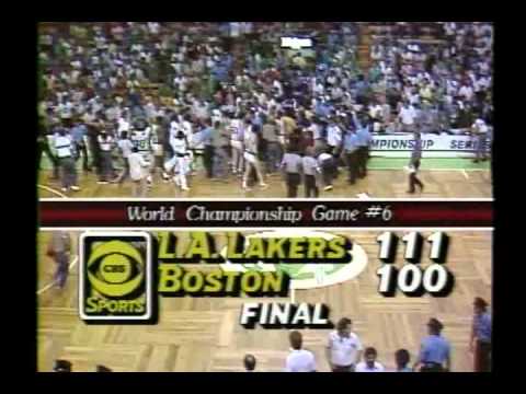 Final 2 Minutes of the 1985 NBA Finals Game 6 Lakers at Celtics.