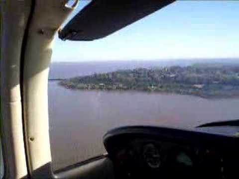 Final landing on Martin Garcia Island