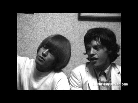 Mick Jagger, Brian Jones & Keith Richards at press conference (Charlie is my Darling - Ireland 1965)