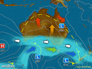 Synoptic weather map