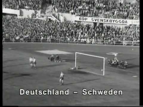 WM Halbfinale 1958 Deutschland-Schweden 1:3; Semi-final Germany - Sweden