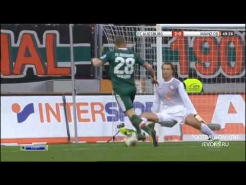 Augsburg 2 - 1 FSV Mainz 05 All Goals Highlights 03.11.2013