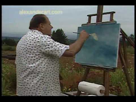 Bill Alexander paints a wonderful seascape part 1/3 oil painting art