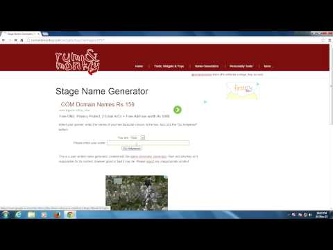 How to generate stage name