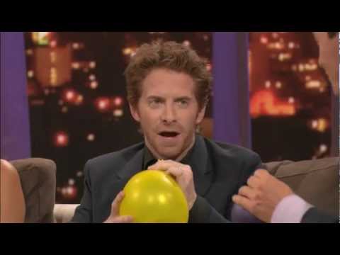 ROVE LA - Seth Green, Olivia Munn & Michael Weatherly on helium