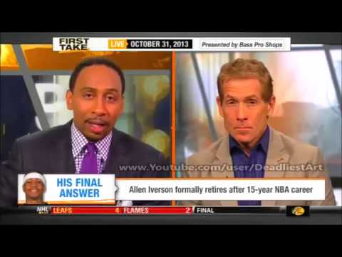 ESPN First Take | Stephen A Smith on Allen Iverson retiring from the NBA