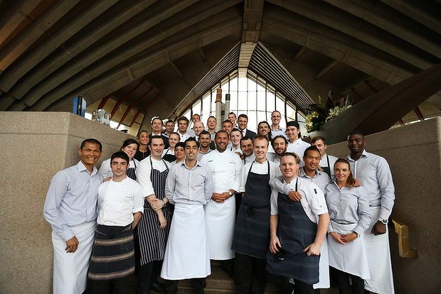 Staff gather for last service for Guillaume.