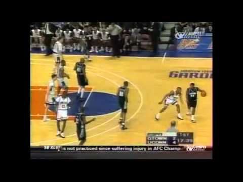 Allen Iverson  vs. Ray Allen - Georgetown vs. Uconn Big East Championship 1996 Part 1