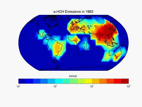 Global emission inventory for alpha-HCH