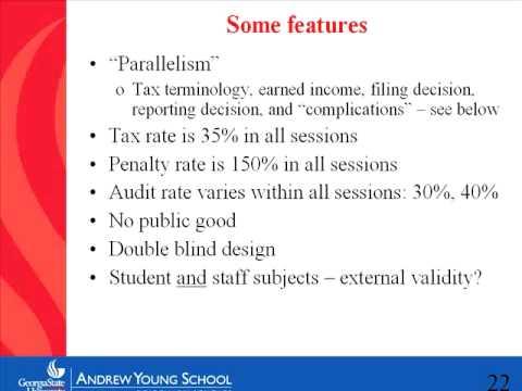 Using experimental economics to assess methods for improving Taxpayer Compliance