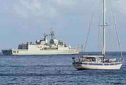 The Age News HMAS parramatta offloads Iraqis Iranian and Pakistan asylum seekers at Christmas Island.Photo Sharon Tisdale 21st August 2013