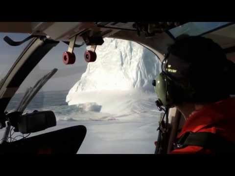 Antarctica, helicopter flight to a very nice iceberg near Peter I Island.