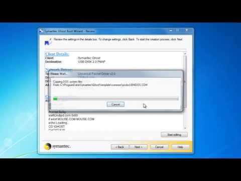 How to Create Symantec Ghost Universal Boot Disk