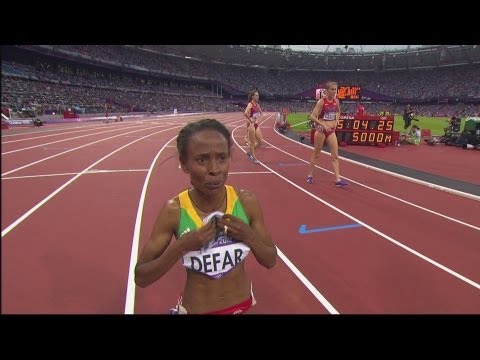 Meseret Defar Wins Women's 5000m Gold - London 2012 Olympics