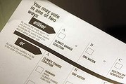 Ballot paper.