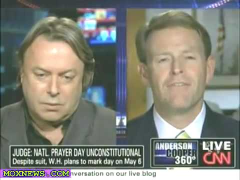 Christopher Hitchens on Natl. Day Of Prayer Being Unconstitutional.