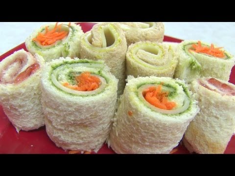 Sandwich Rollups Recipe - Kid's Video Recipes - Perfect Summer Recipe