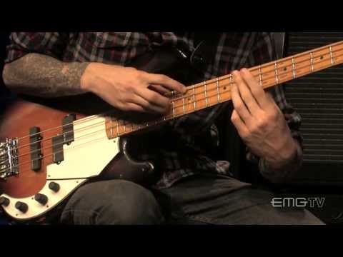 The Faceless Bassist, Evan Brewer performs Contraband live at EMGtv