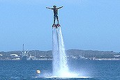 Flyboard launching into Rockingham waters (Thumbnail)