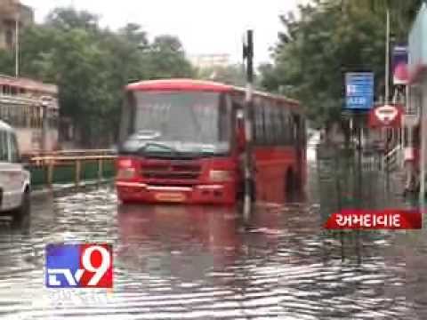 Tv9 Gujarat - Heavy rains disrupt life in Ahmedabad