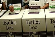 Federal Election 2007 Opposition Leader Kevin Rudd and Therese Rein vote St John The Baptist church in Bulimba on the south side of Brisbane. Picture by Paul Harris. Saturday 24 November 2007. 