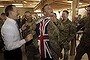 Prime Minister Tony Abbott met with troops after attending the Recognition Ceremony in Tarin Kowt, Oruzgan Province, Afghanistan to honour the 40 Australian lives lost during the 12 year conflict on Monday 28 October 2013. Photo: Andrew Meares < EMBARGOED until midnight Mon 28 Oct > 