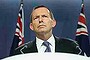 AFR. Prime Minister Tony Abbott delivers a press Conference at the Commonwealth Parliamentary Offices in Sydney on the 15th of December 2013 Photo Dominic Lorrimer