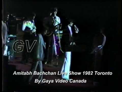 AMITABH  LIVE SHOW Toronto 1982 Part 1