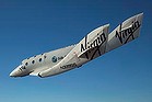 The Virgin Galactic SpaceShip2 (VSS Enterprise) glides toward Earth on its first test flight after being released from its WhiteKnight2 mothership (VMS Eve) over the Mojave, California area October 10, 2010. The craft was piloted by engineer and test pilot Pete Siebold from Scaled Composites.  REUTERS/Mark Greenberg-Virgin Galactic/Handout (UNITED STATES - Tags: SCI TECH TRANSPORT) FOR EDITORIAL USE ONLY. NOT FOR SALE FOR MARKETING OR ADVERTISING CAMPAIGNS. THIS IMAGE HAS BEEN SUPPLIED BY A THIRD PARTY. IT IS DISTRIBUTED, EXACTLY AS RECEIVED BY REUTERS, AS A SERVICE TO CLIENTS