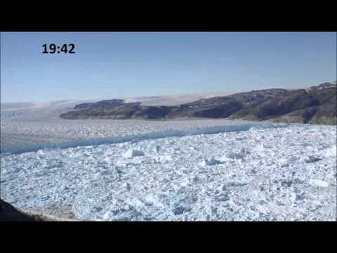 Major Glacier Calving Captured In Time-lapse Video