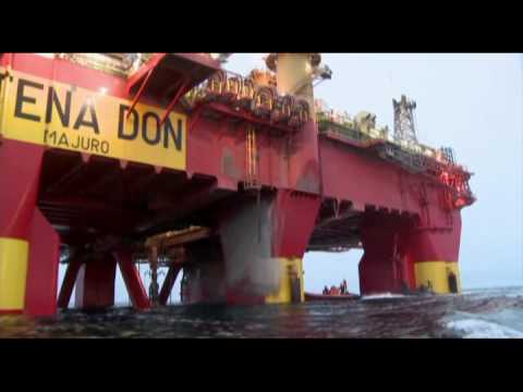 Activists stop Cairn Energy rig drilling in the Arctic