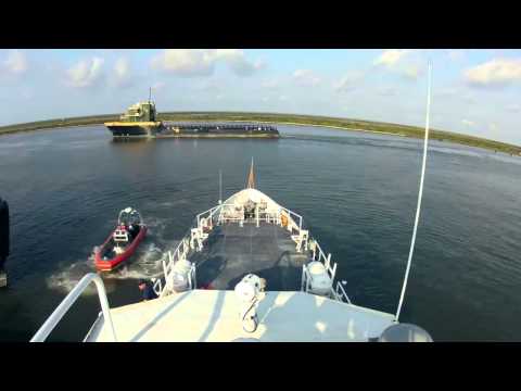 Cutter Richard Etheridge underway for the first time