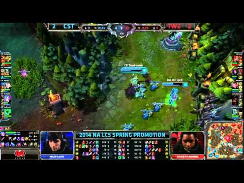 Team Coast vs The Walking Zed Game 5 | 2014 NA LCS Spring Promotion Season 4 | CST vs TWZ G5