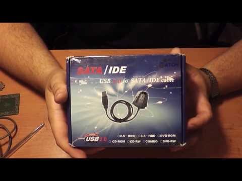 USB 2.0 to IDE SATA 2.5 3.5 Hard Drive Converter Cable with Power Adapter - Обзор