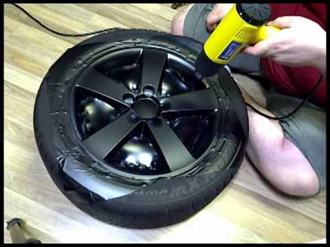 DIY: Wrapping Rims in Matte Black Vinyl